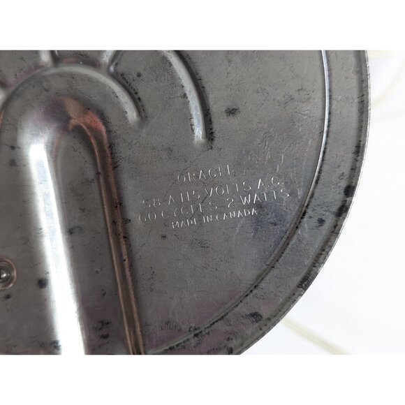 Vintage 7" Westclox Electric Oracle copper surround wall clock, 1950-1960s - Picture 7 of 10